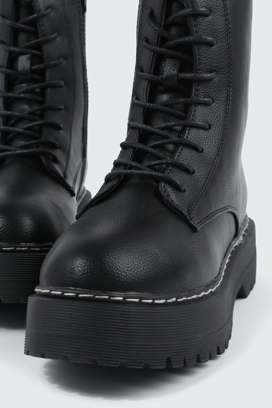Chunky Sole Combat Boots