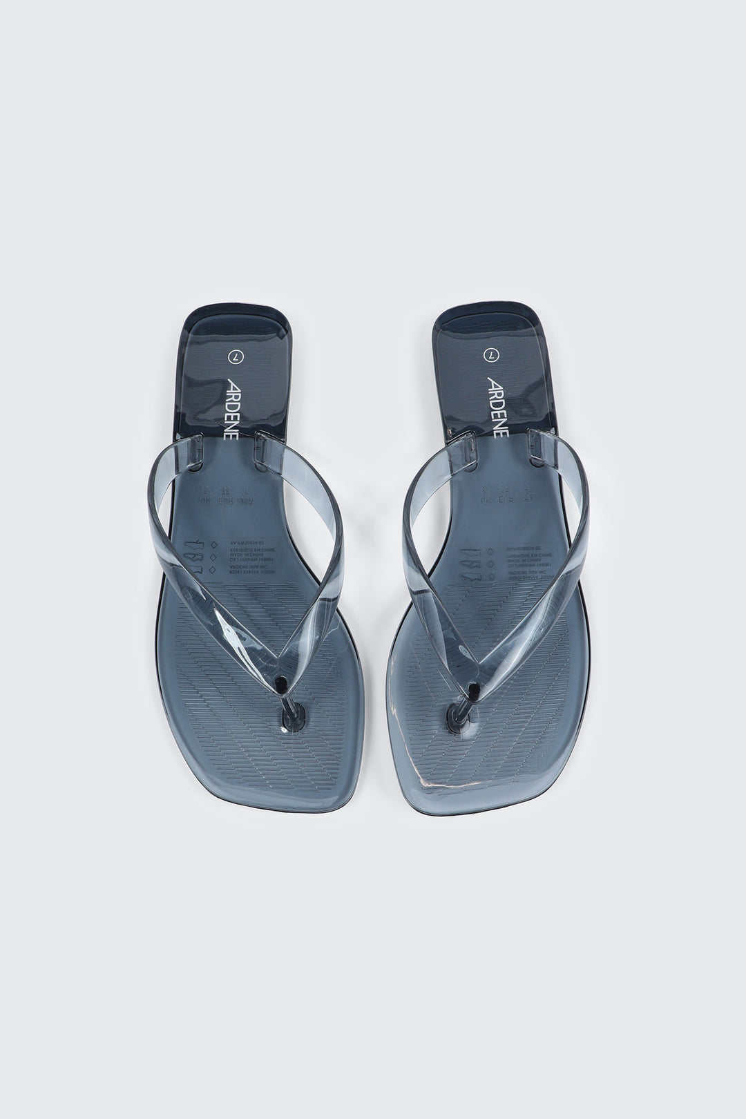 Sandales de plage à bout carré en gelée