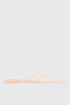 Square Toe Jelly Flip Flops