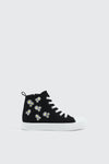 High Top Sneakers with Embroideries