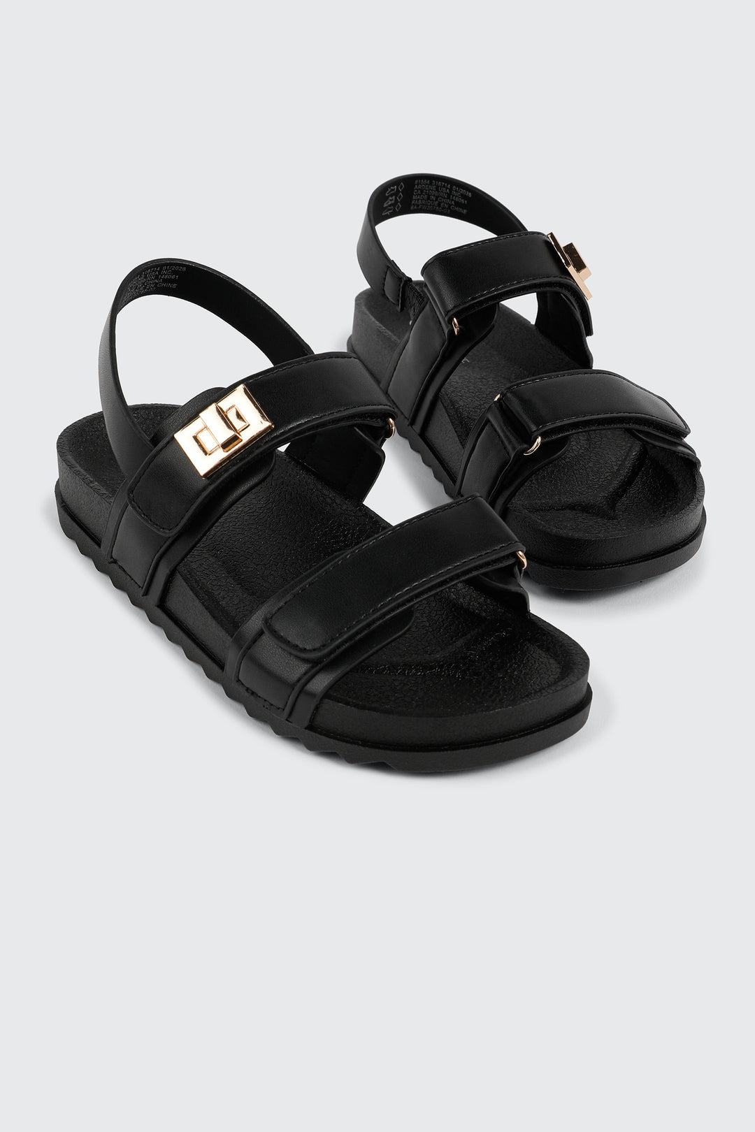 Lug Sole Double Strap Sandals