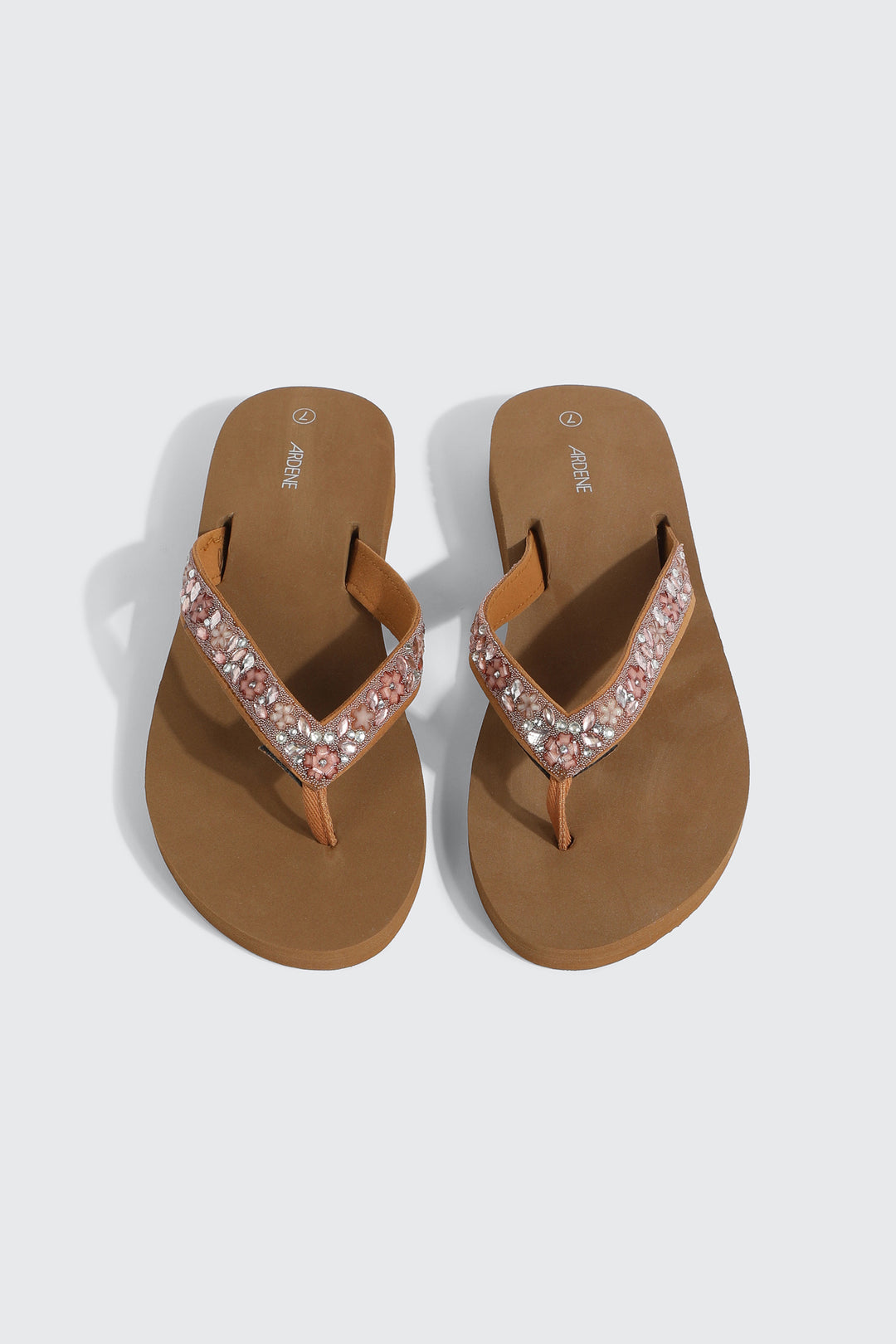 Sandales de plage en gelée à bride perlée