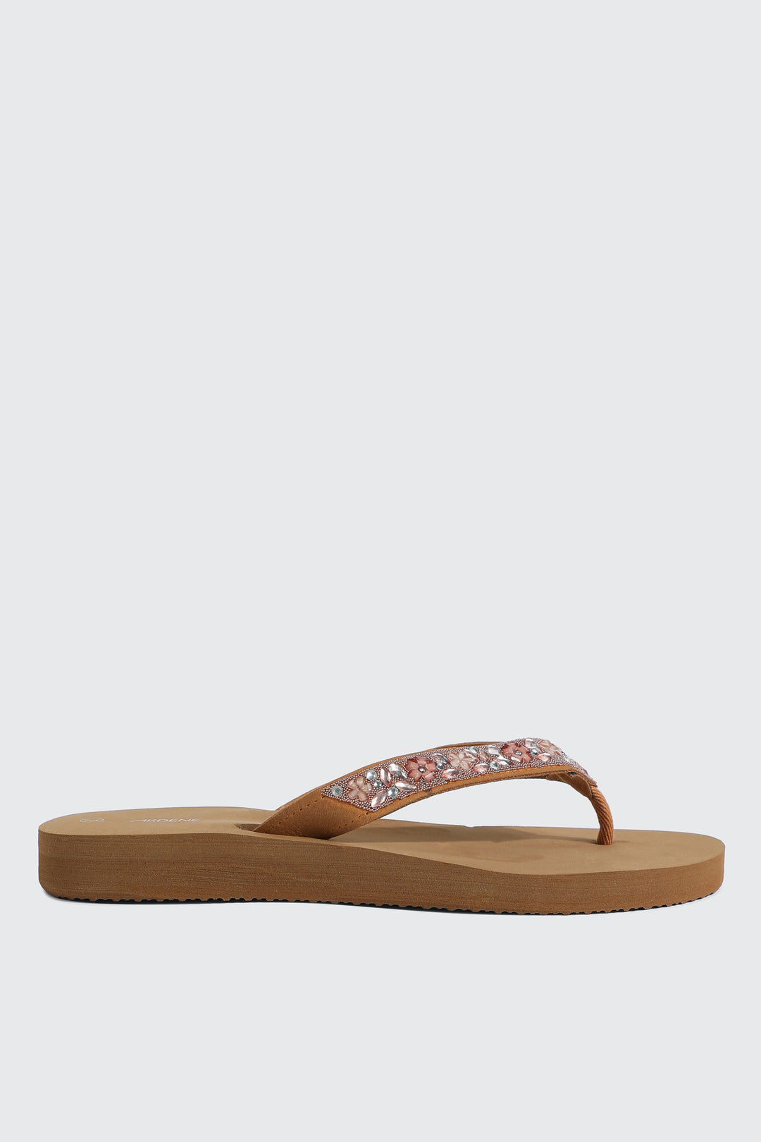 Sandales de plage en gelée à bride perlée