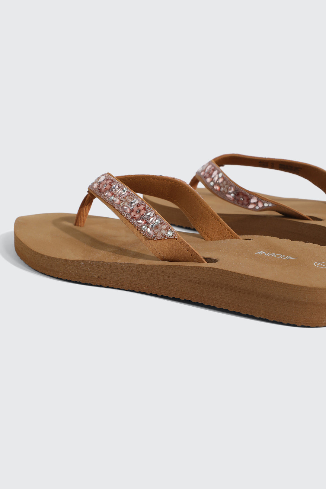 Sandales de plage en gelée à bride perlée