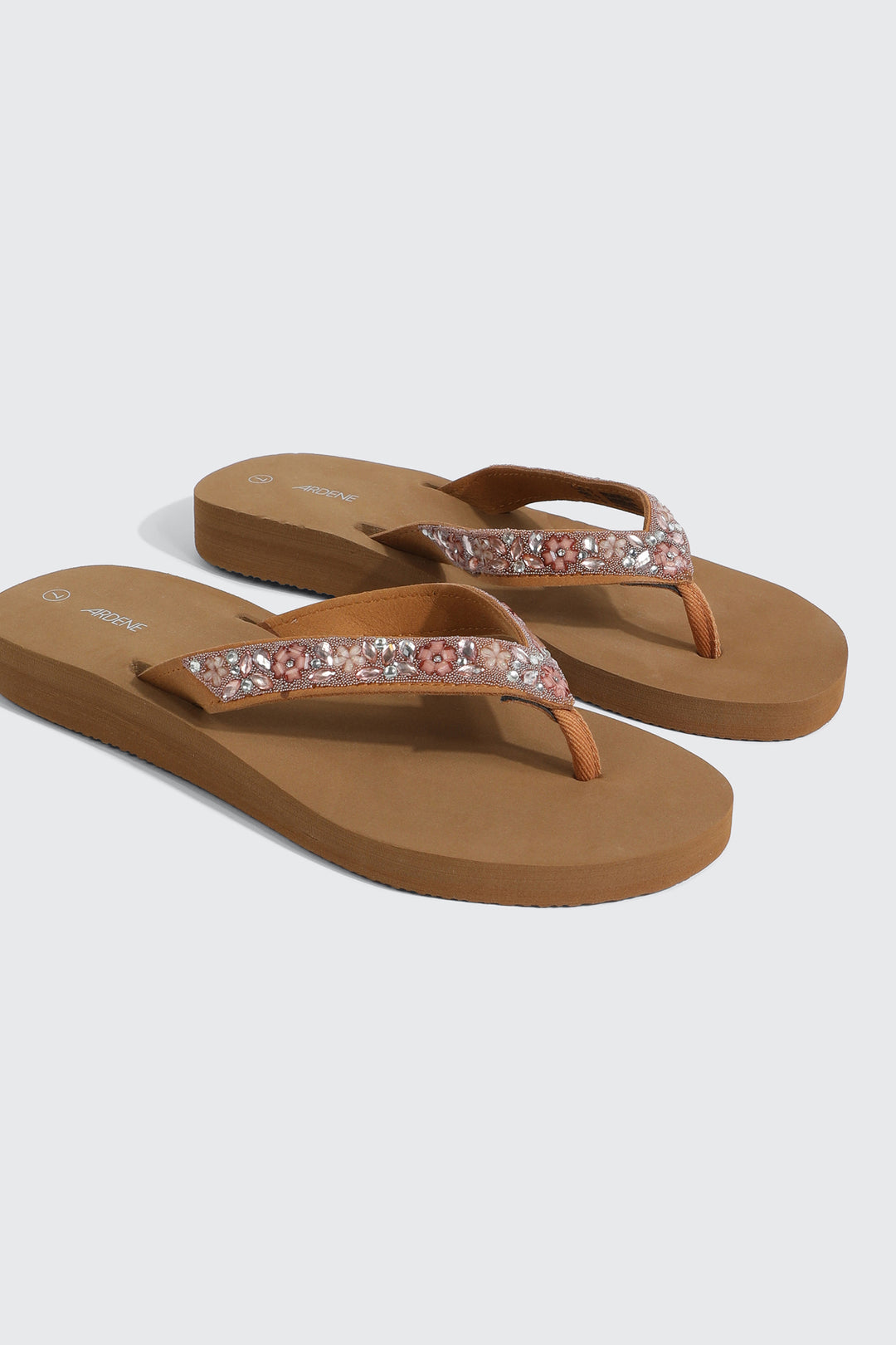 Sandales de plage en gelée à bride perlée