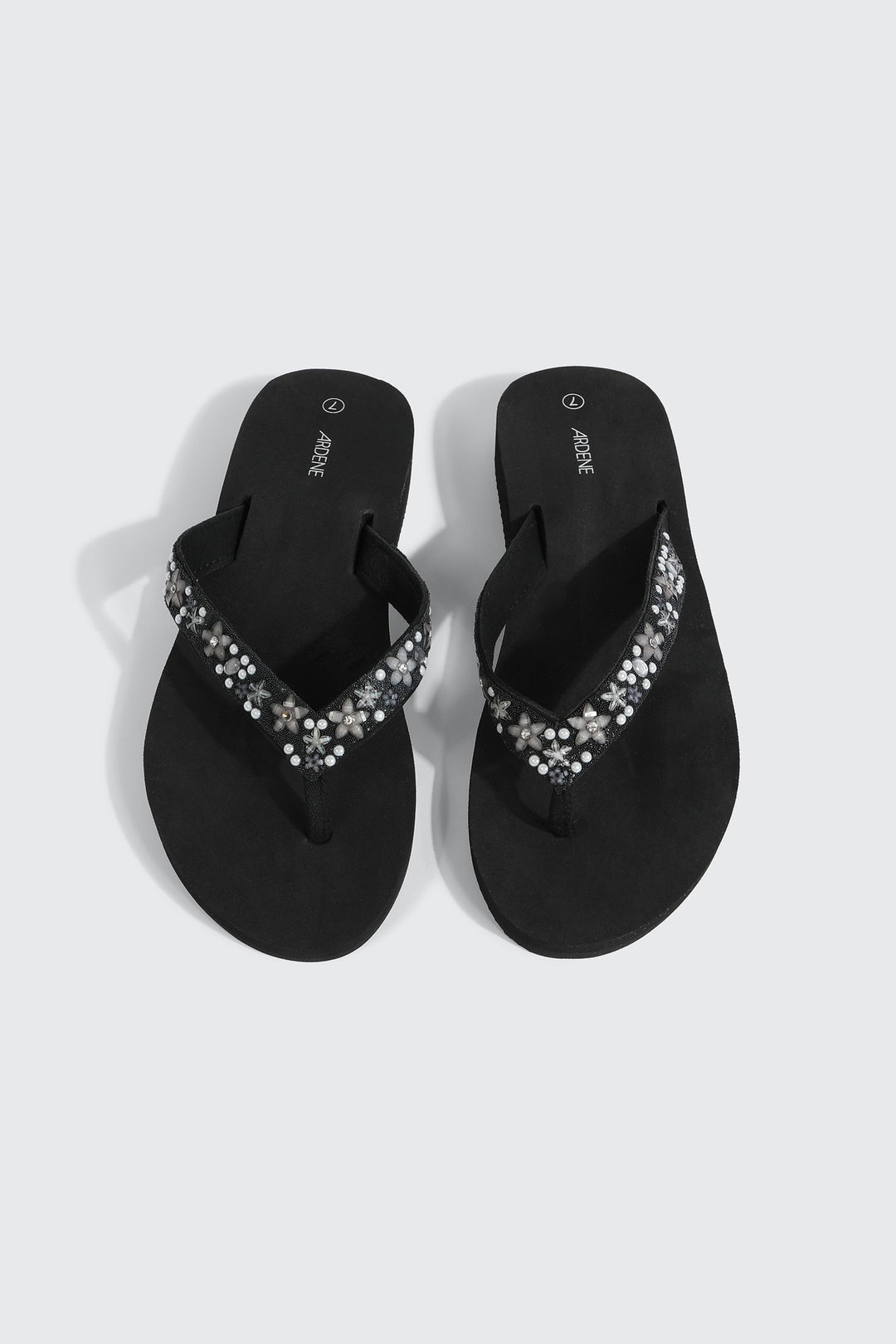 Jelly Flip-Flops with Beaded Strap