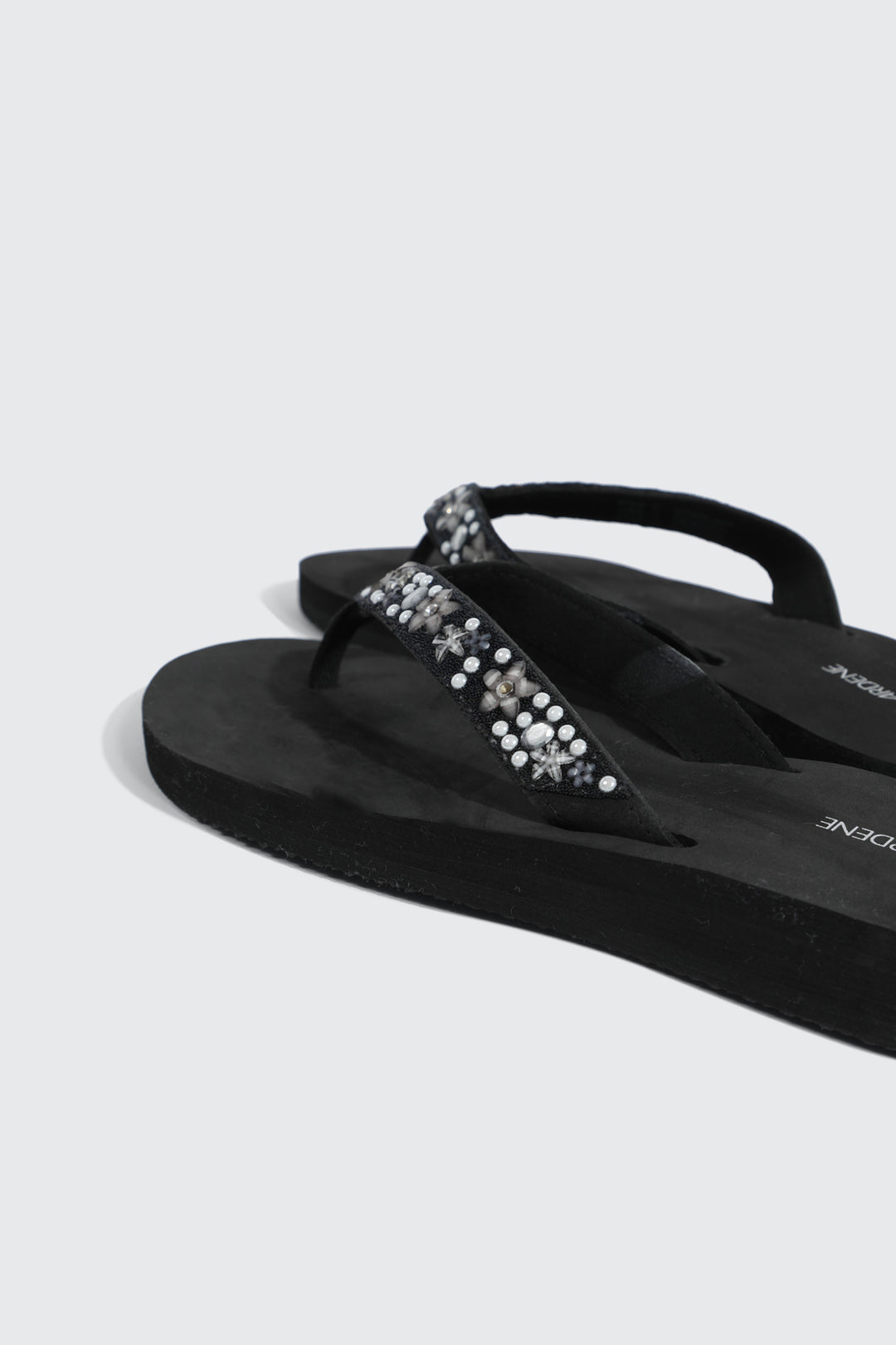 Jelly Flip-Flops with Beaded Strap