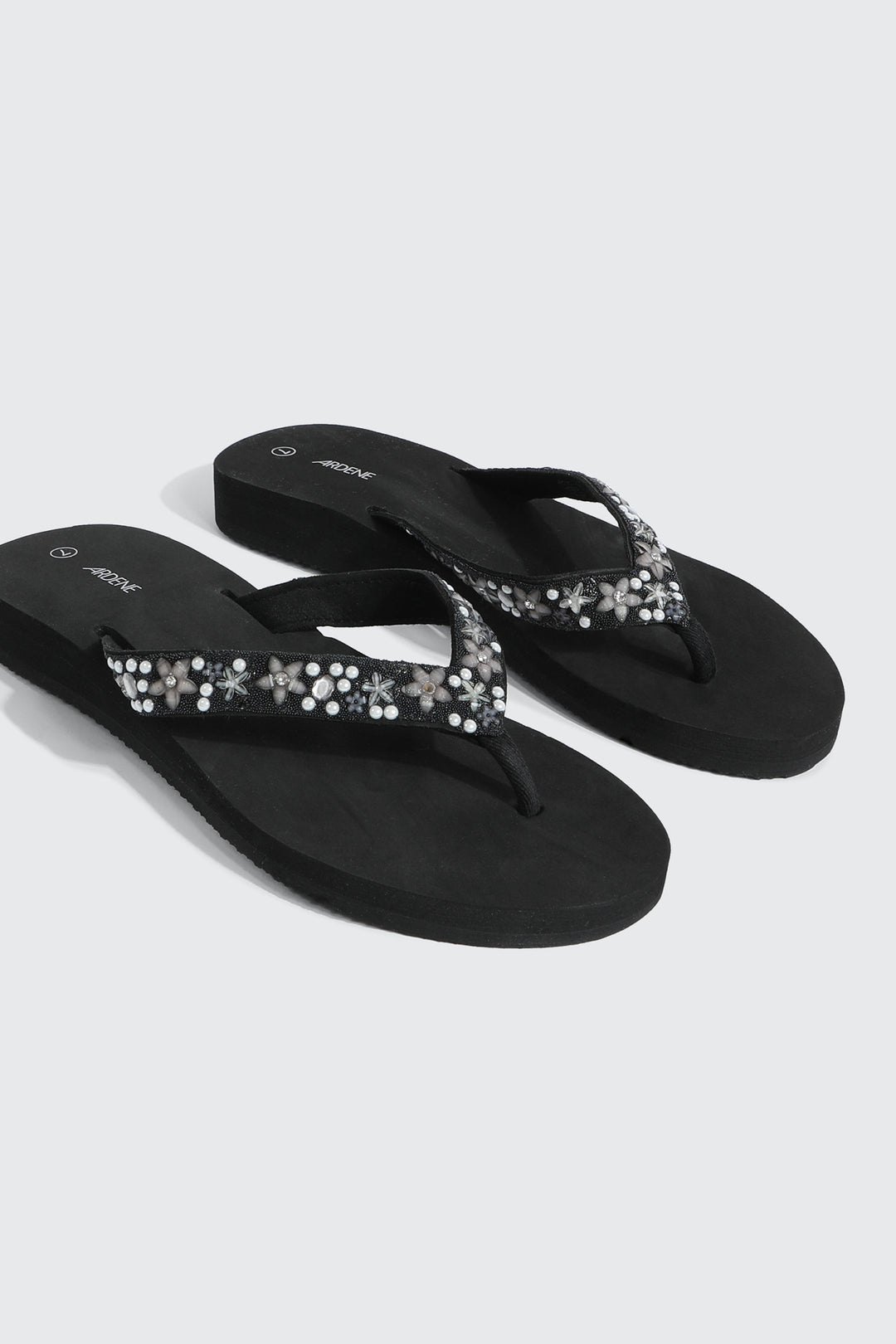 Jelly Flip-Flops with Beaded Strap