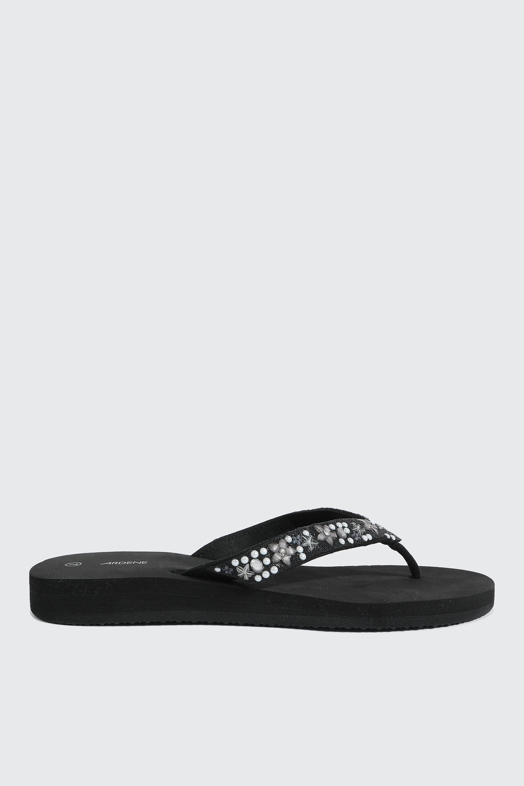 Jelly Flip-Flops with Beaded Strap