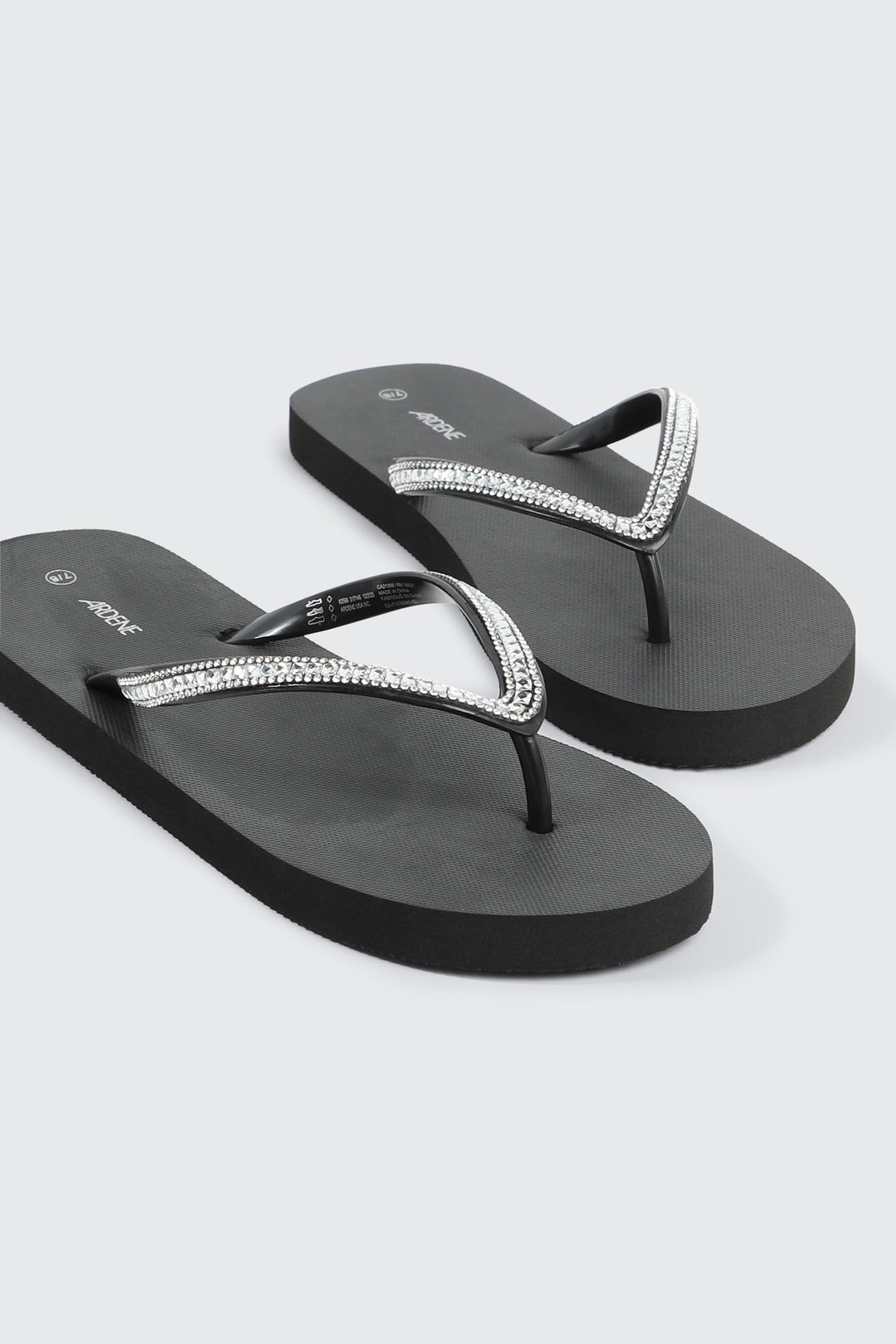 Rhinestone Straps Flip Flops