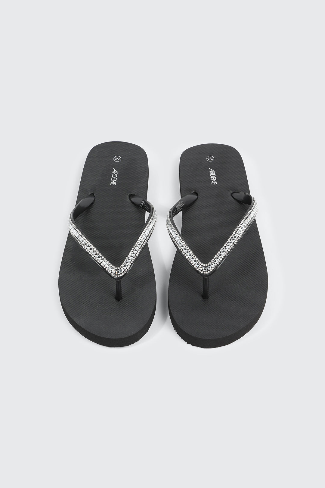 Rhinestone Straps Flip Flops