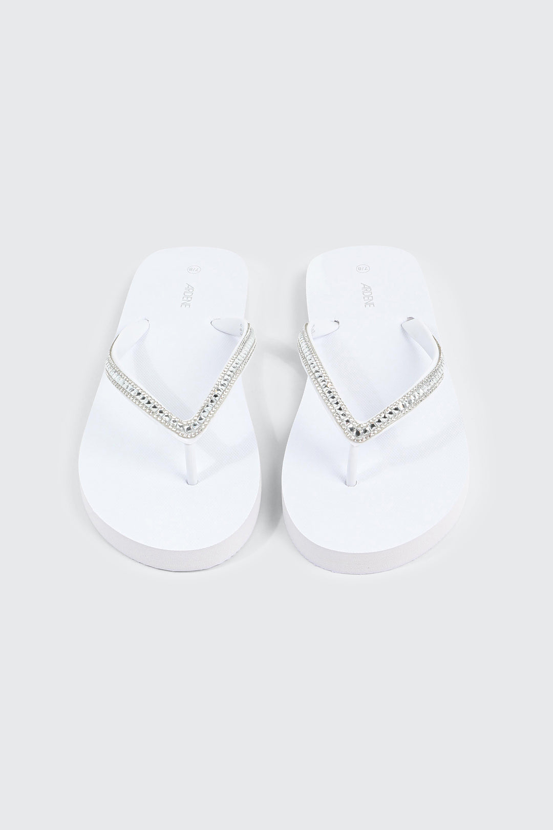 Rhinestone Straps Flip Flops