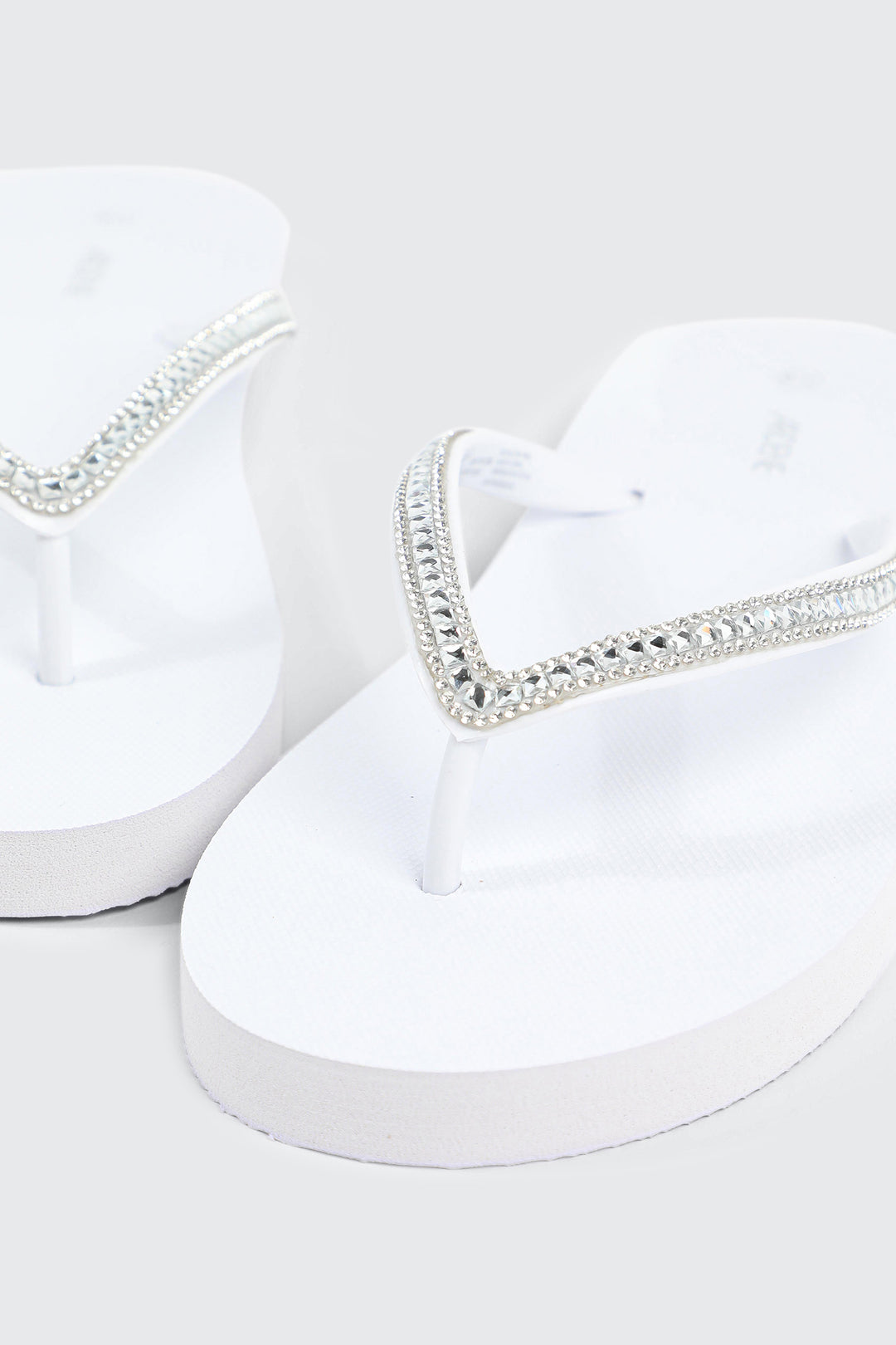 Rhinestone Straps Flip Flops