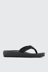 Sandales à talon plat en faux cuir