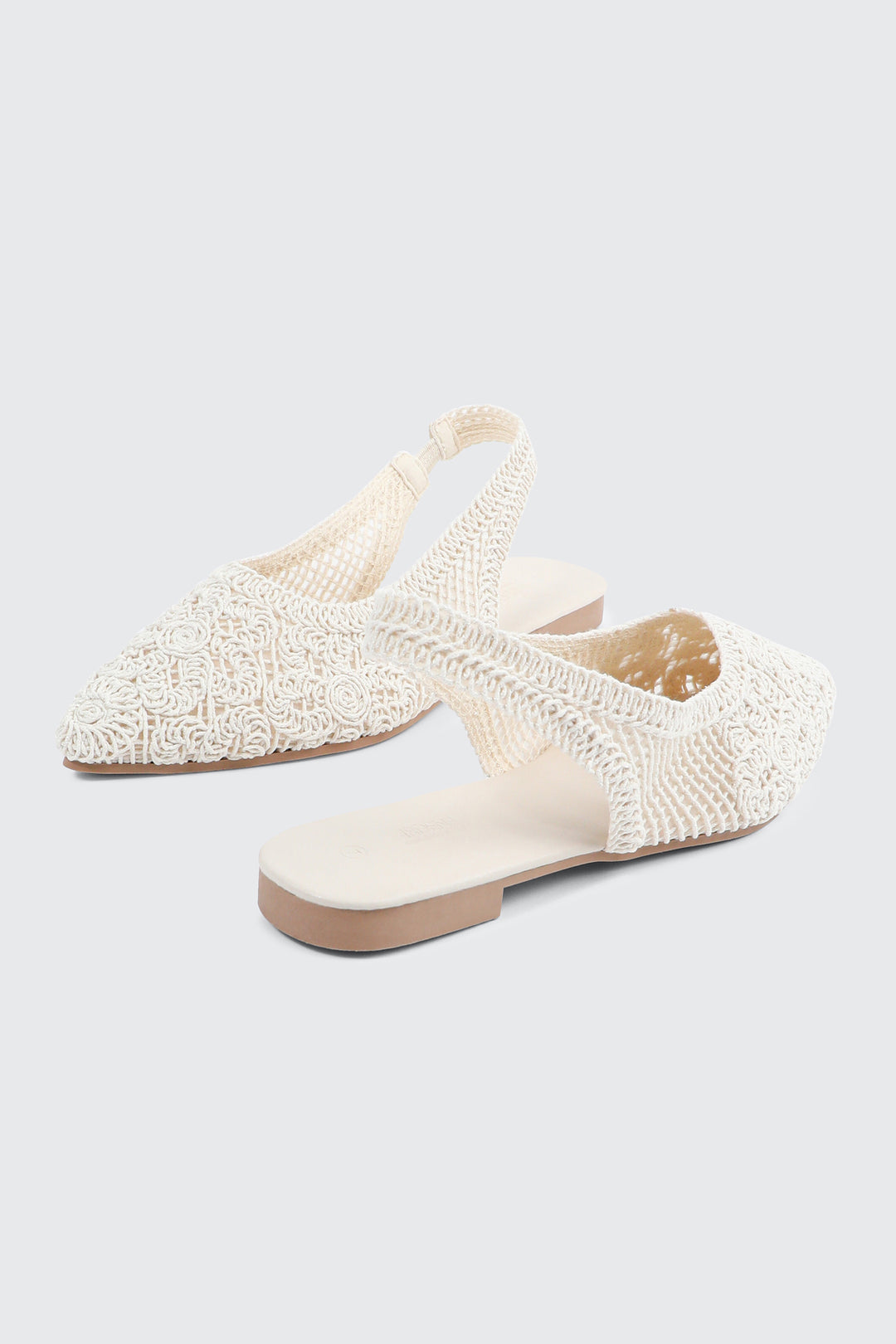 Crochet Slingback Flats