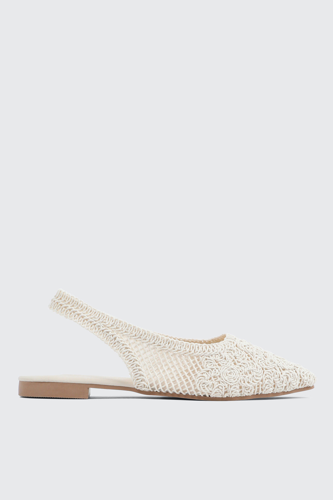 Crochet Slingback Flats