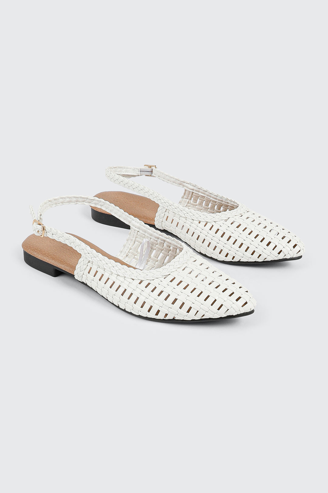 Pointed Toe Slingback Flats