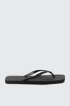 Minimal Square Toe Flip Flops