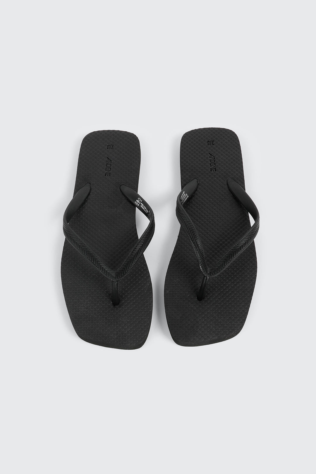Minimal Square Toe Flip Flops