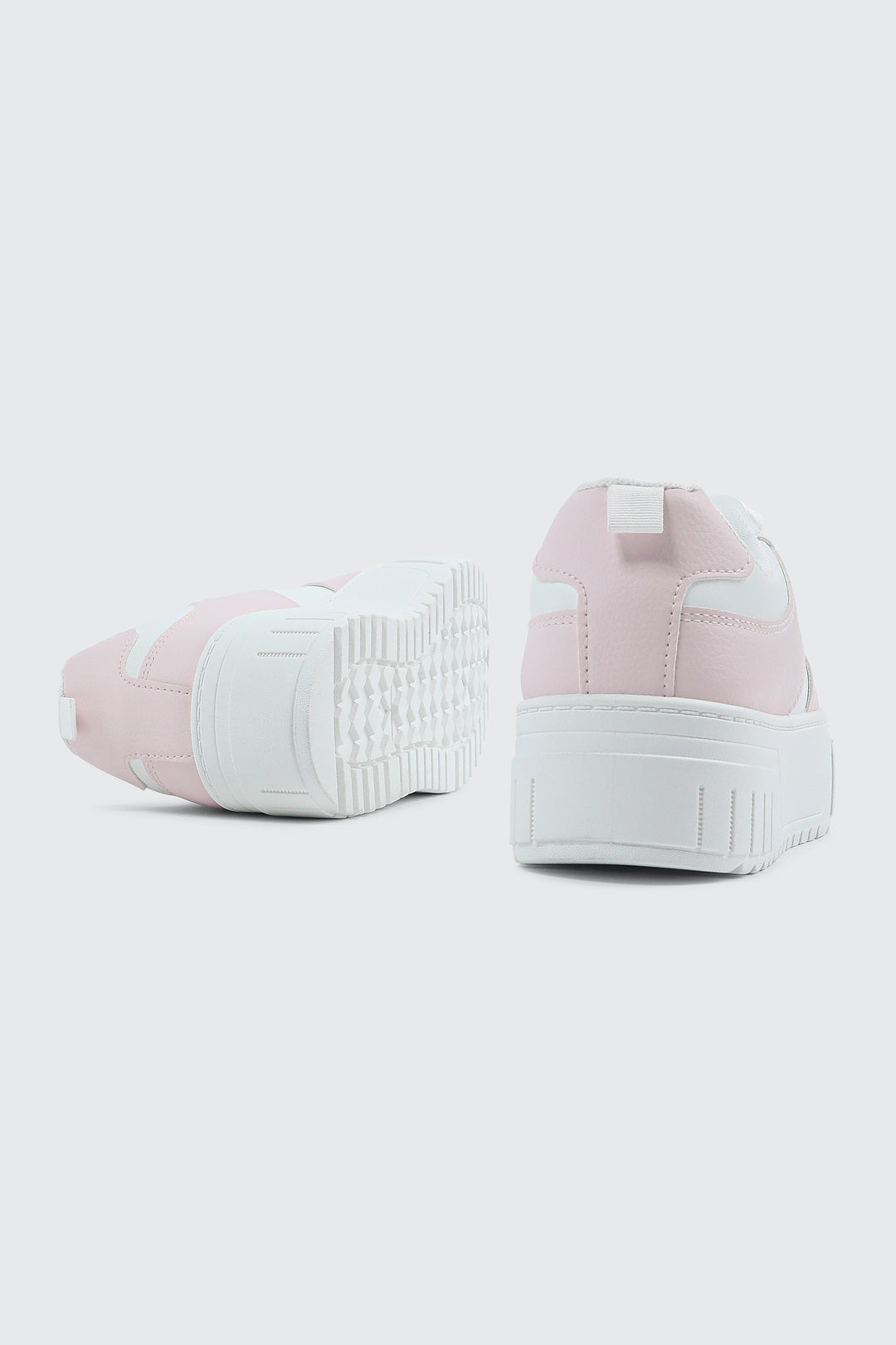 Thick Sole Court Sneakers with Charm