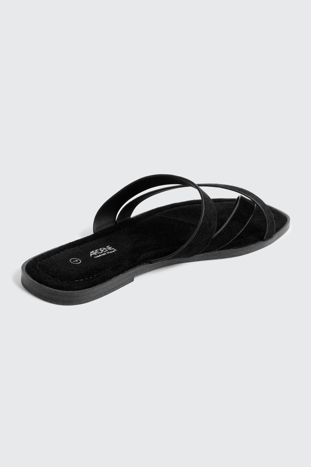 Square Toe Asymmetric Strap Sandals