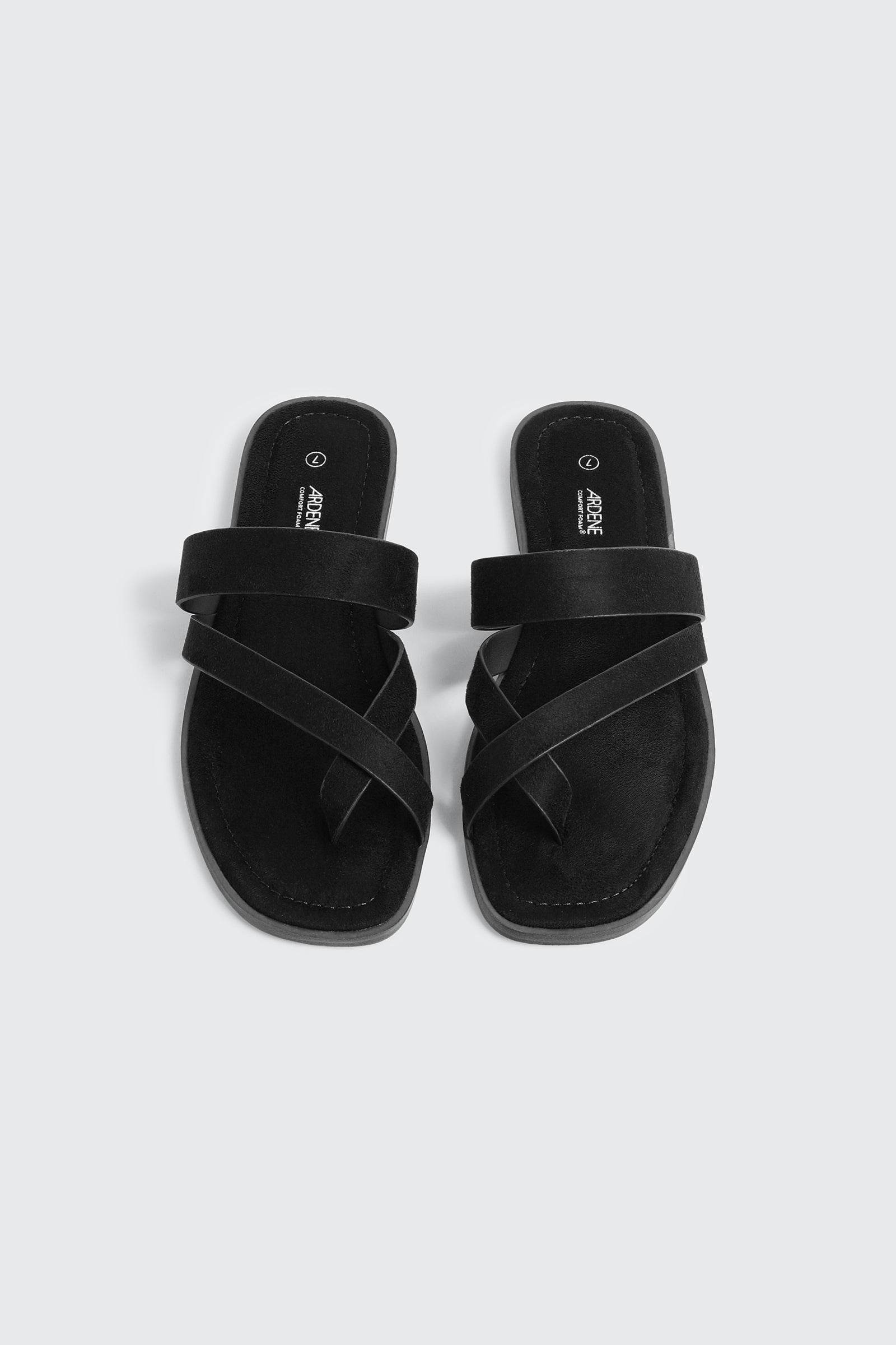 Square Toe Asymmetric Strap Sandals – Ardene
