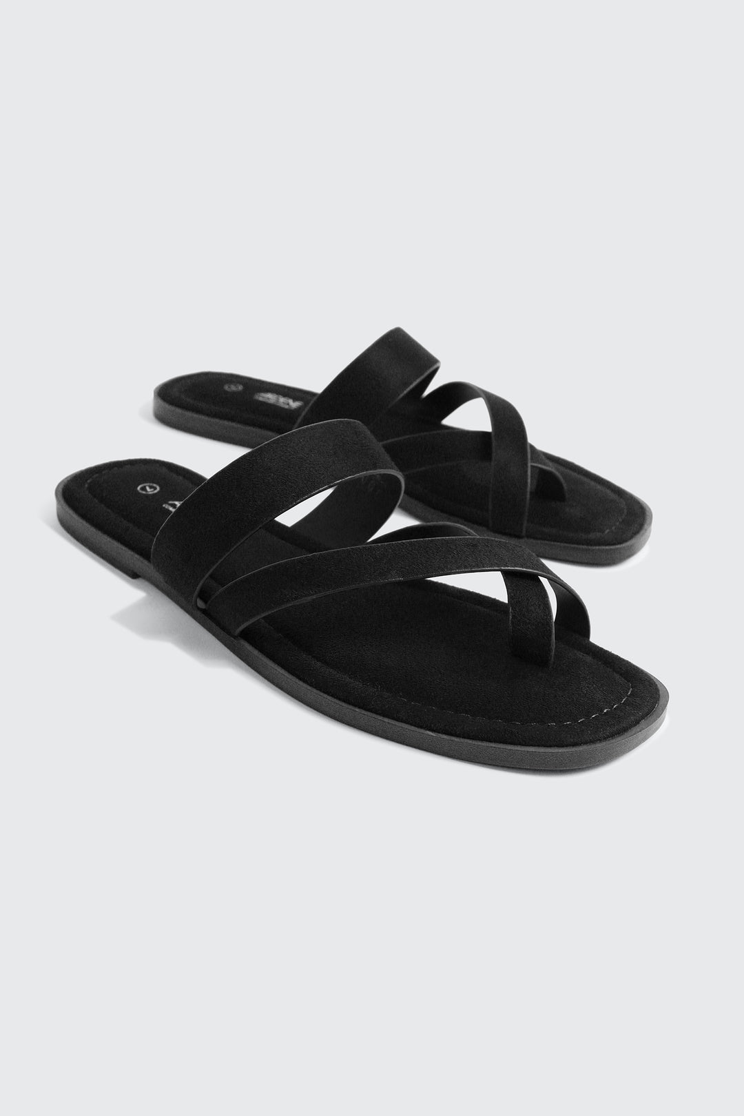 Square Toe Asymmetric Strap Sandals