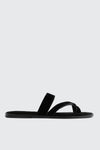 Square Toe Asymmetric Strap Sandals