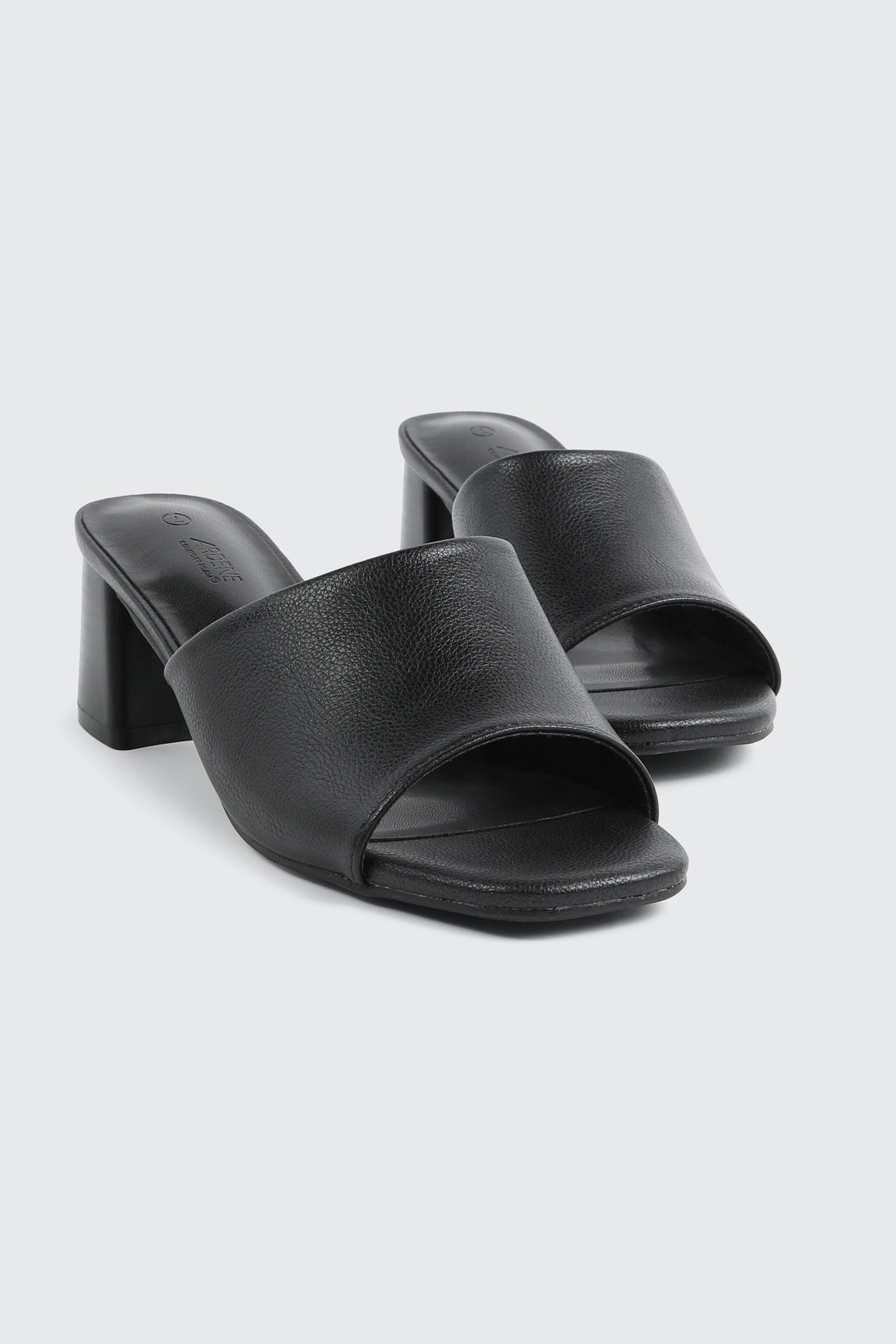 Block Heel Mule Black | Ardene Canada