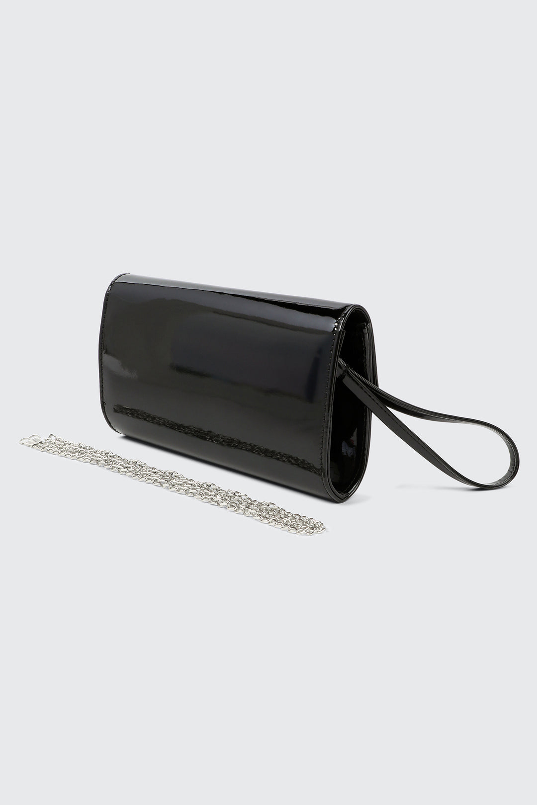 Sac de soirée en faux cuir verni