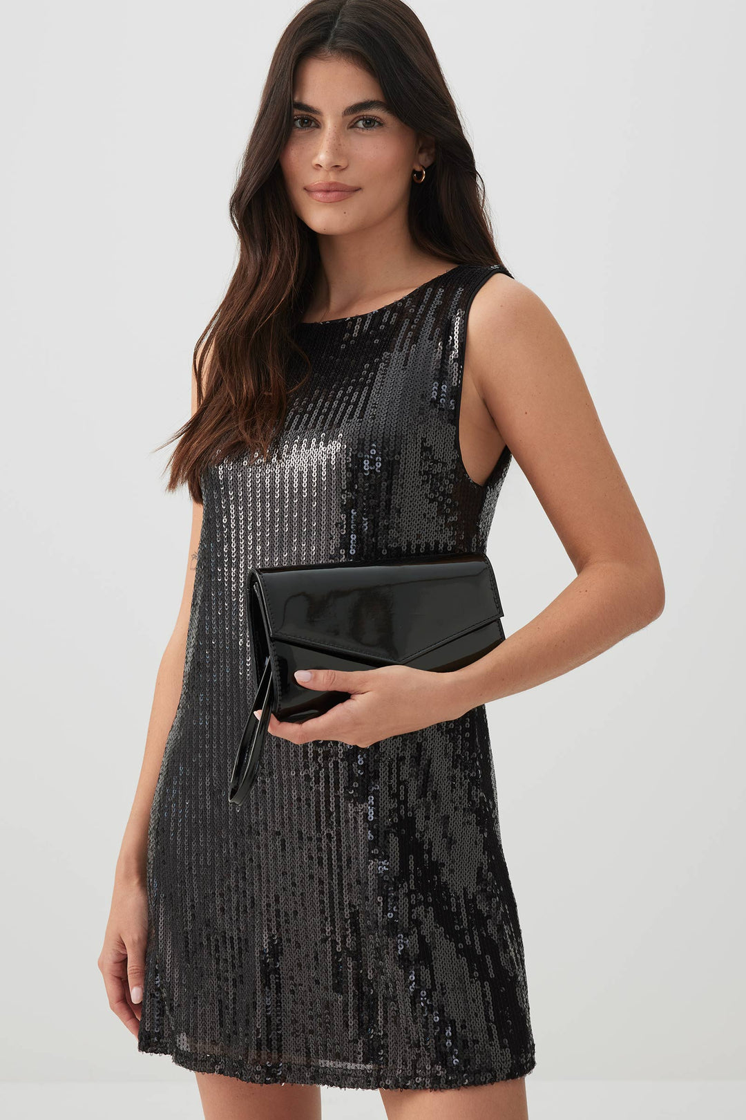 Sac de soirée en faux cuir verni