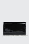 Patent Faux Leather Clutch