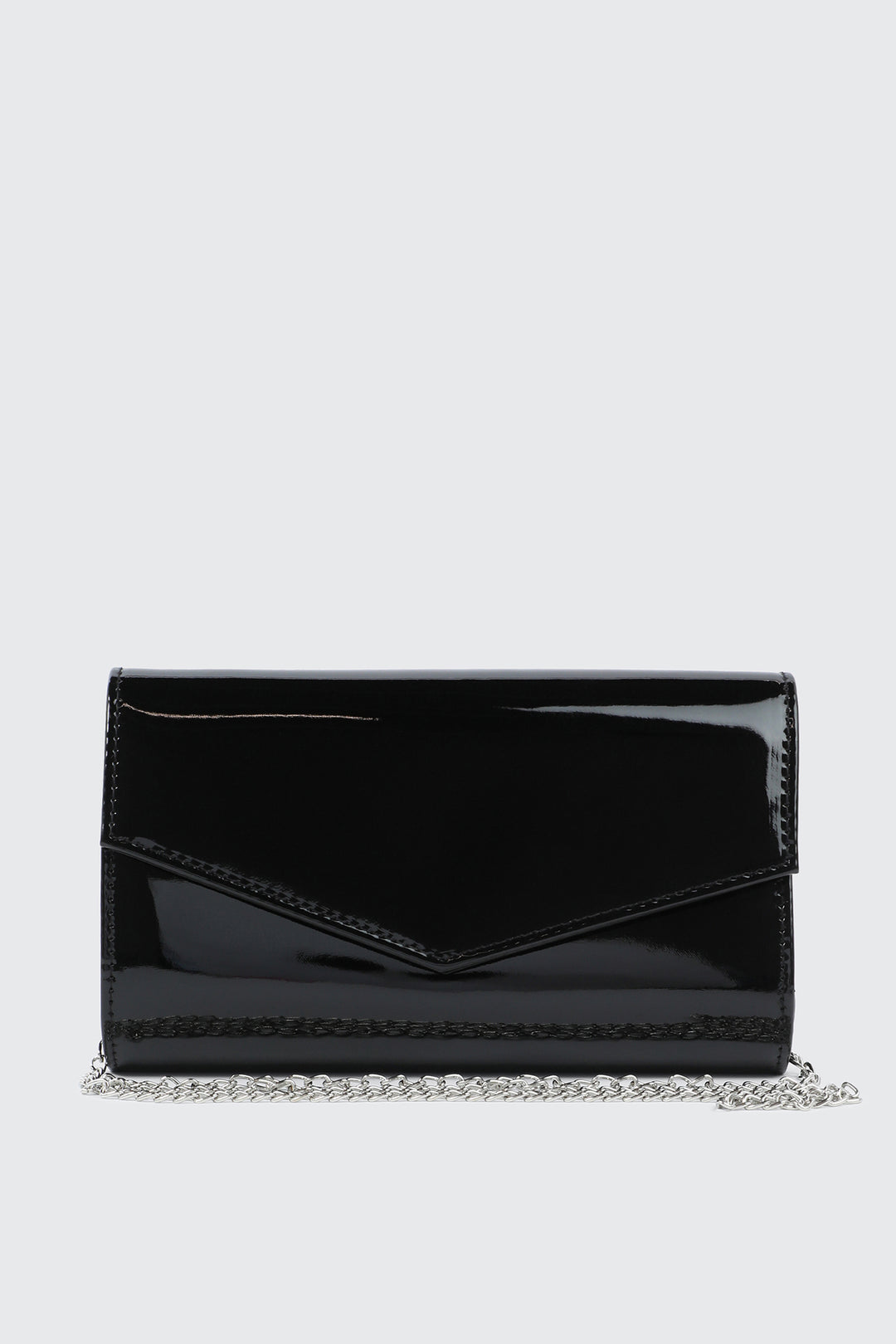 Sac de soirée en faux cuir verni