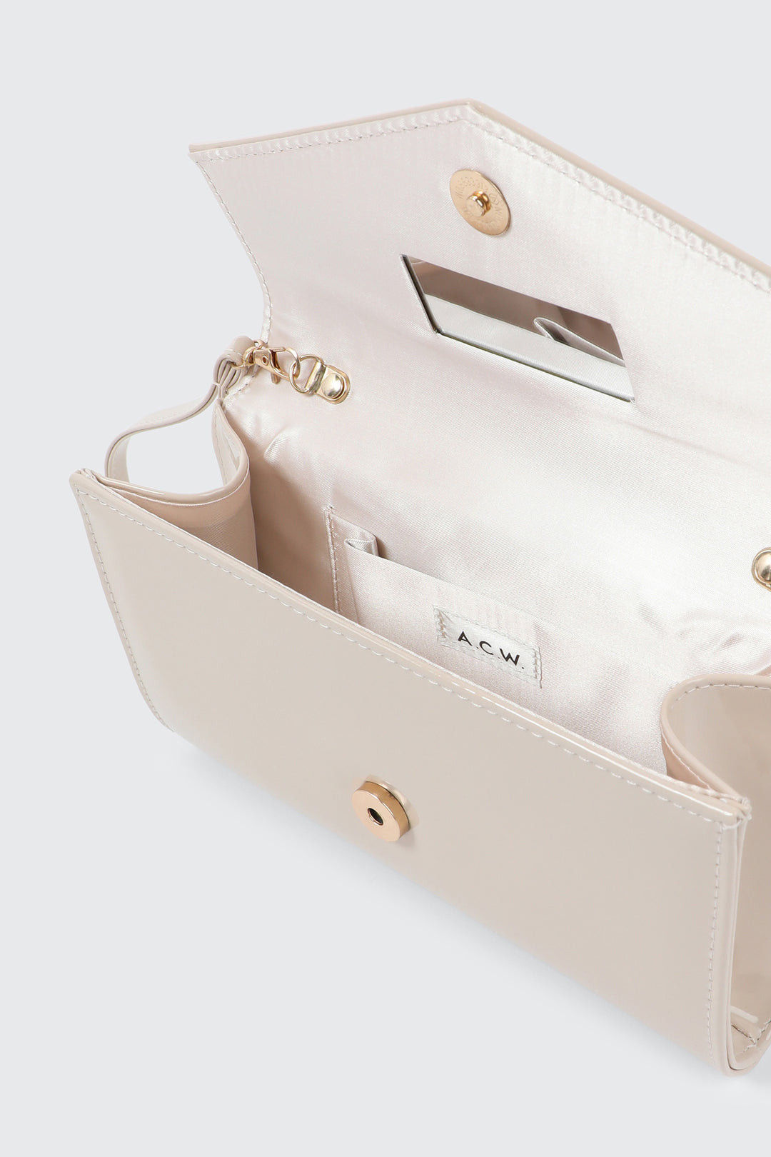 Patent Faux Leather Clutch