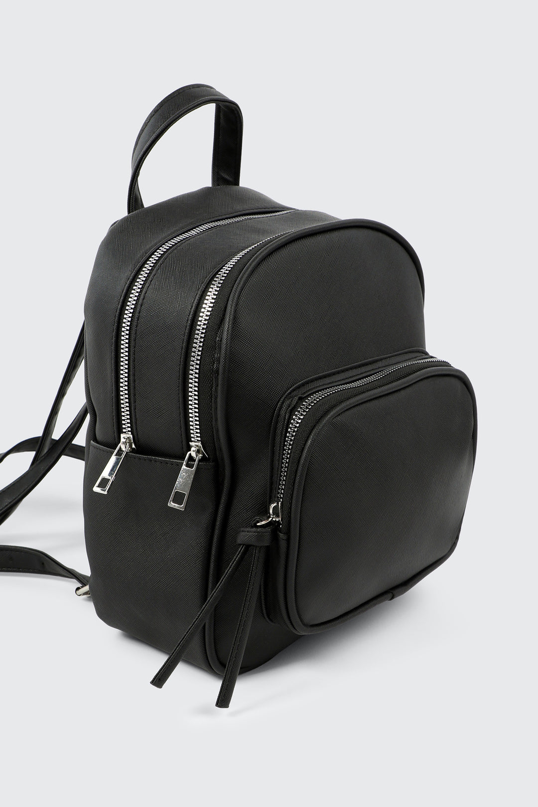 ardene mini backpack Ardene Women's Faux Leather Backpack in Black | Polyester/Faux Leather
