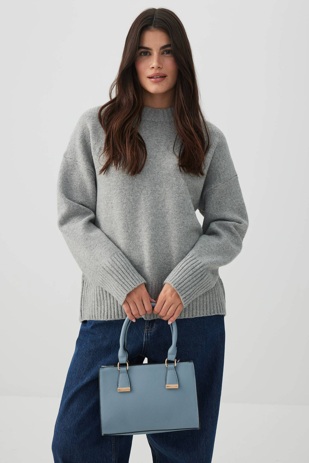Sac à main structuré en faux cuir