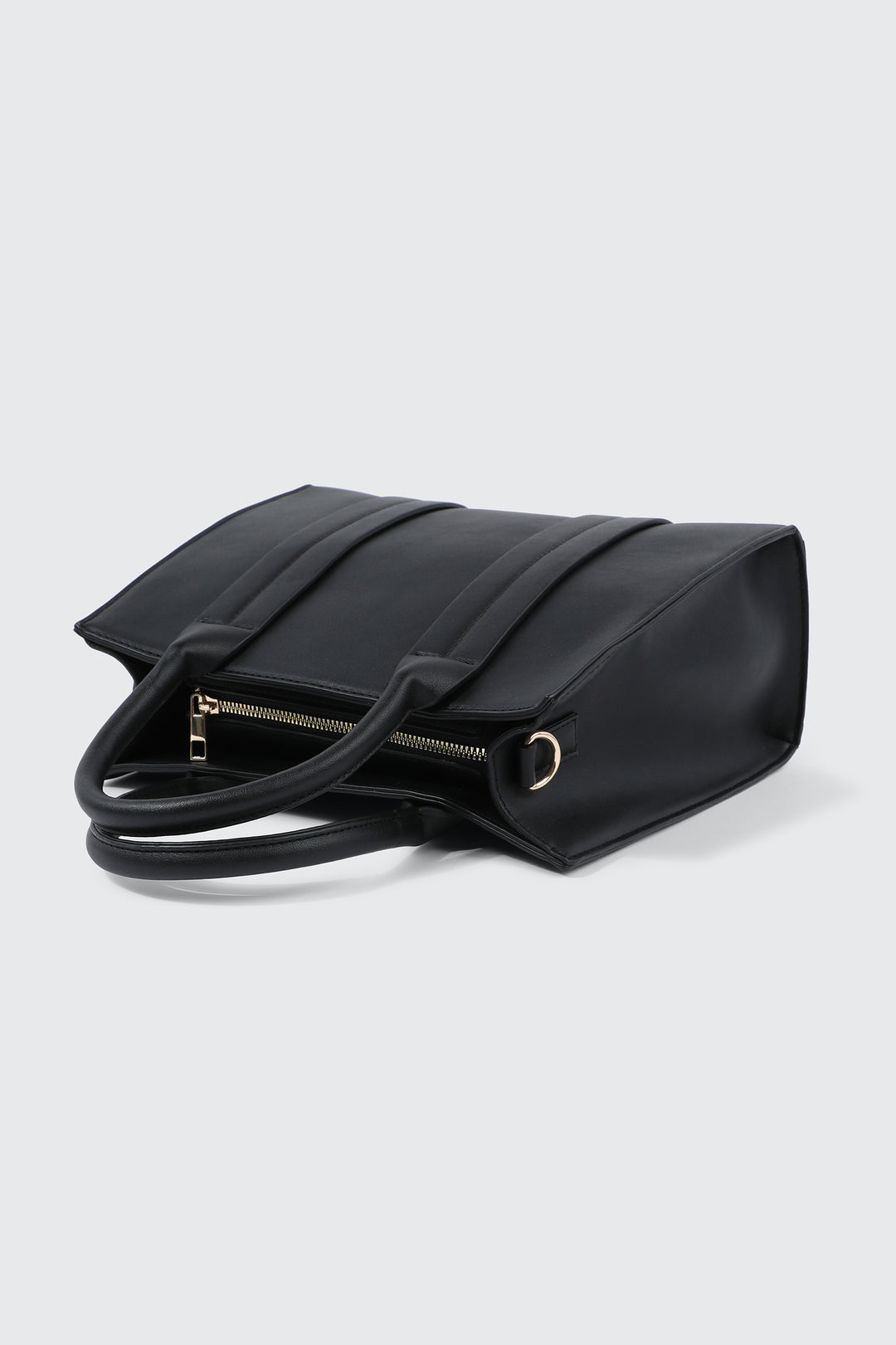 Faux leather Structured Handbag