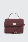 Faux leather Square Handbag