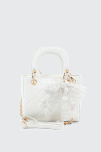 Small Tote Bag with Bow Detail