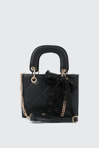 Small Tote Bag with Bow Detail