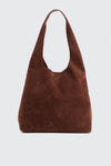 Faux Suede Shoulder Bag
