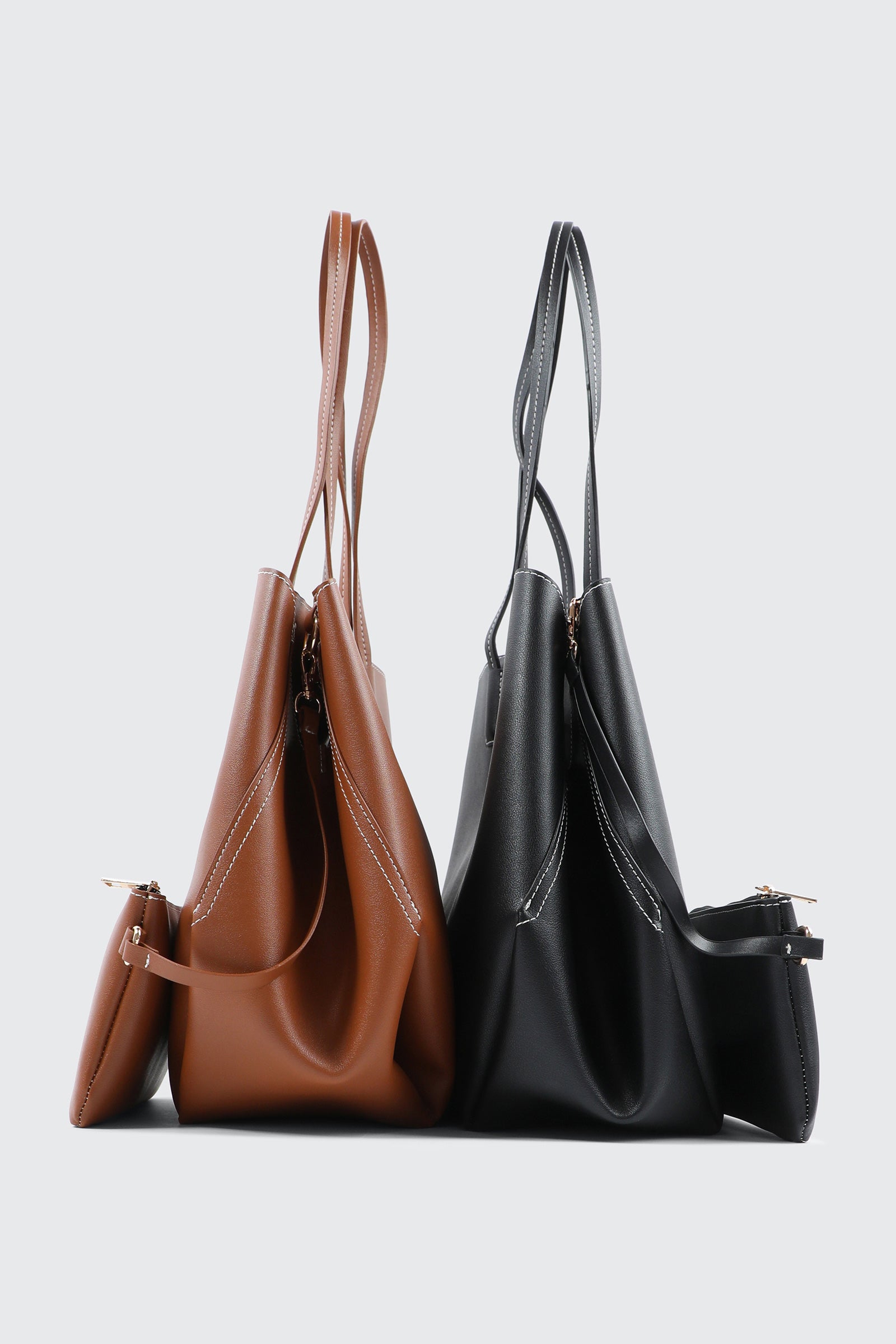 Large Faux Leather Tote Bag with Pouch – Ardene