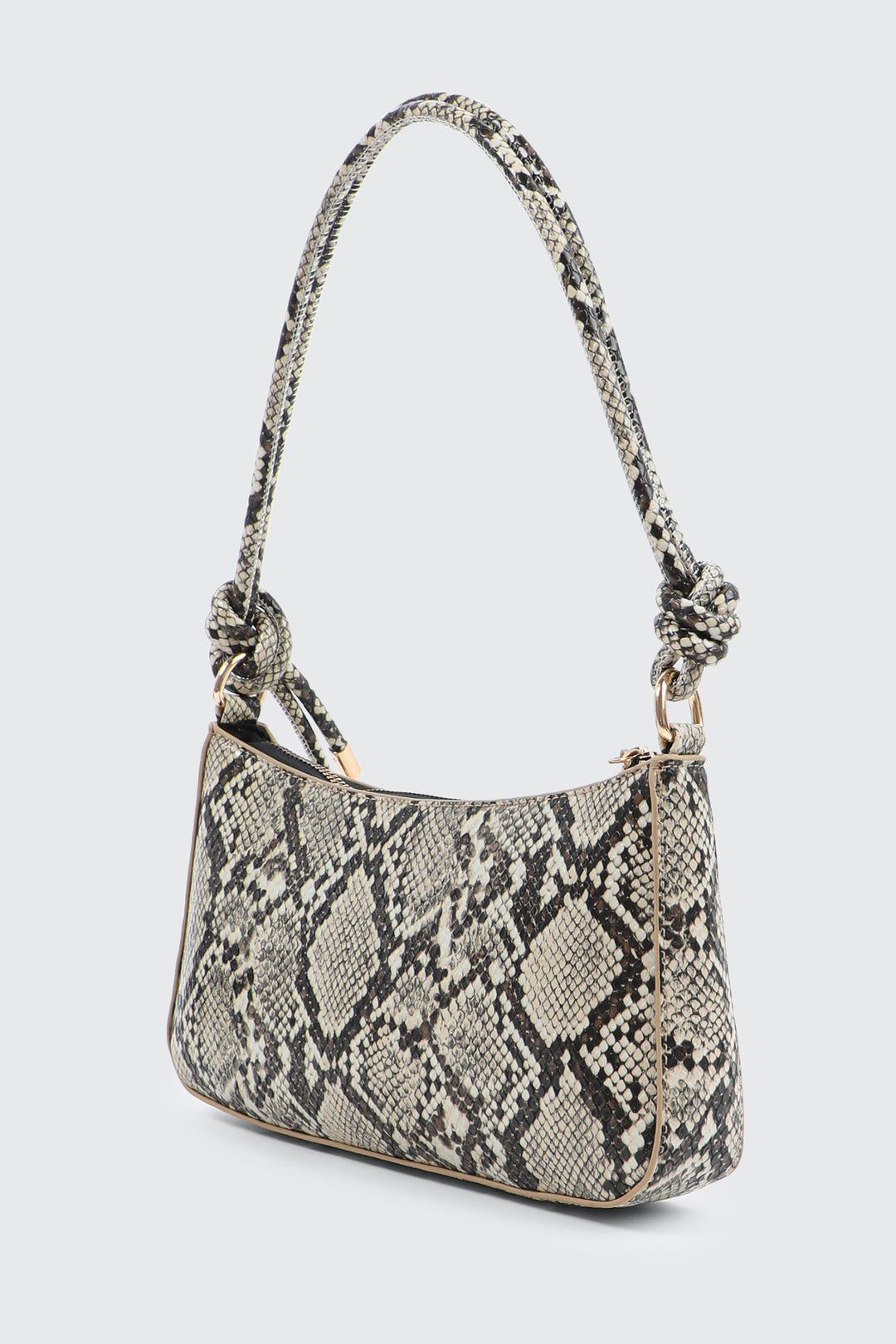 Knotted Handle Shoulder Bag with Crossbody Strap