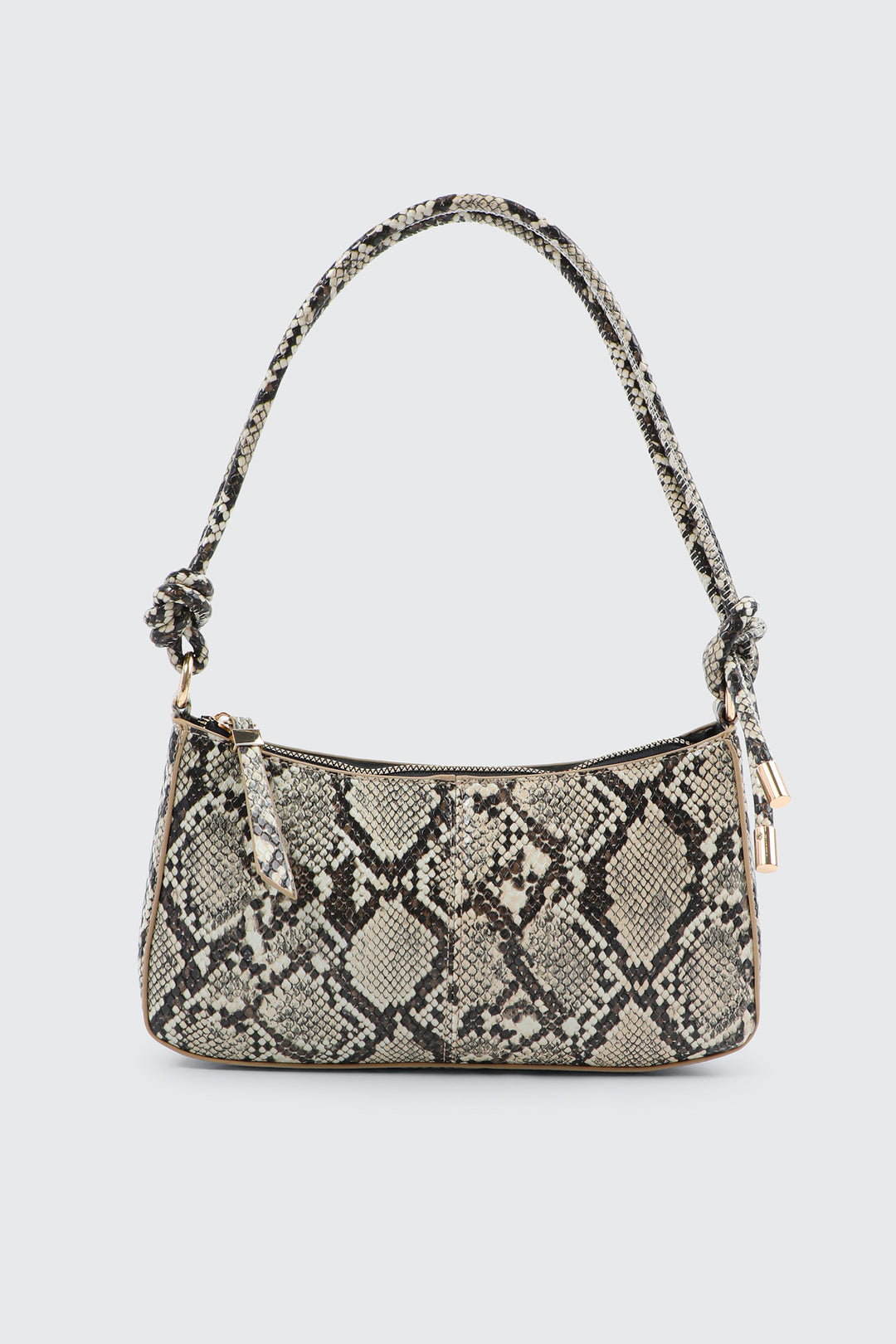 Knotted Handle Shoulder Bag with Crossbody Strap