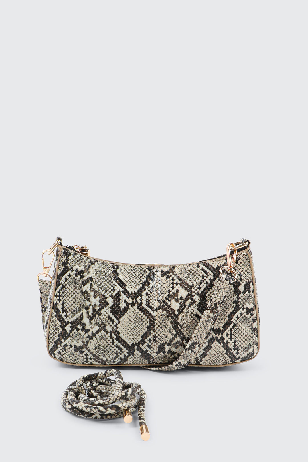 Knotted Handle Shoulder Bag with Crossbody Strap