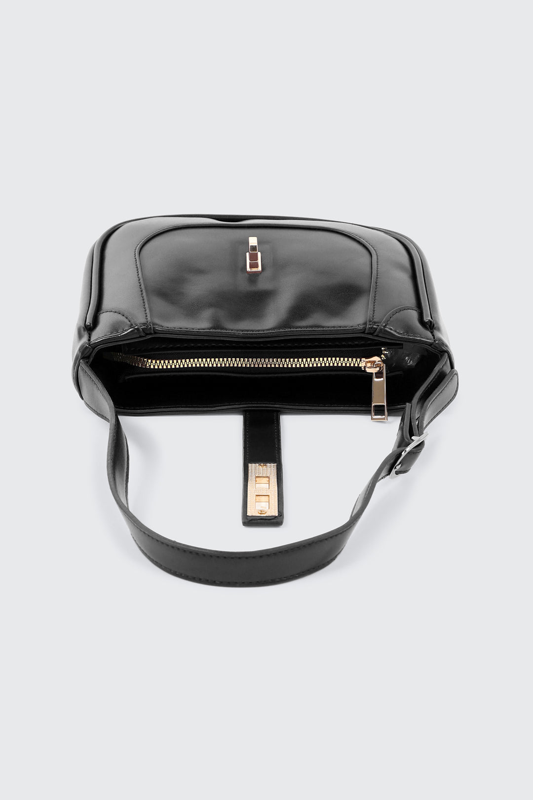 Turn Lock Shoulder Bag