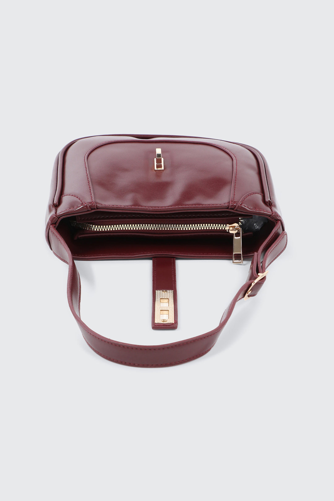 Turn Lock Shoulder Bag