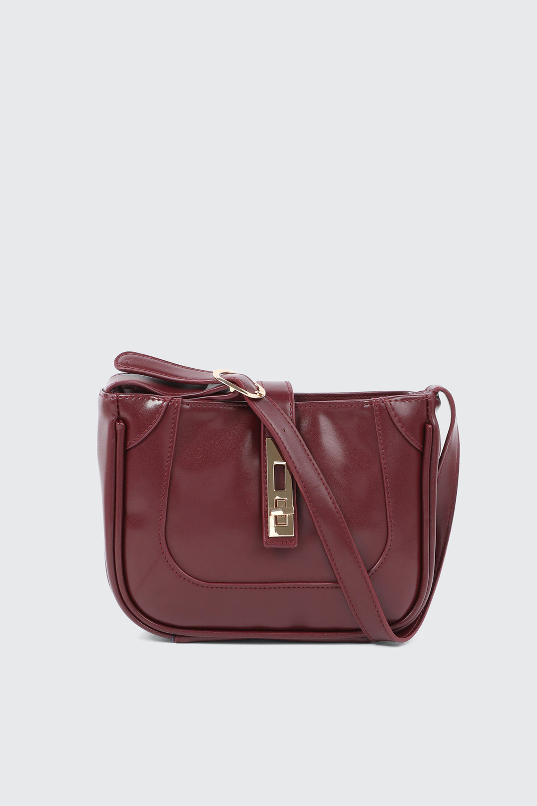 Turn Lock Shoulder Bag