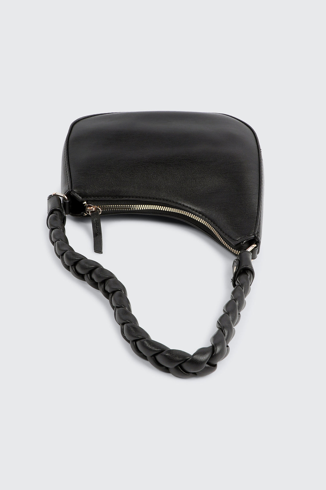 Braided Strap Baguette Bag