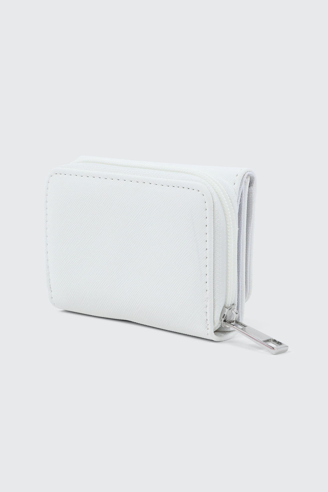Folded Wallet with Heart Charm Detail